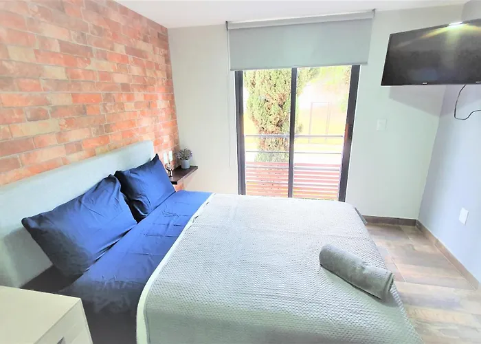 R03 Mid At Itesm Cem Full Services, Shared-kitchen, Fridge ,laundry, Smart Tv, Parking, Balcony Apartment Mexico City