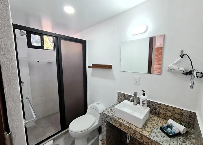 Apartment R03 Mid At Itesm Cem Full Services, Shared-kitchen, Fridge ,laundry, Smart Tv, Parking, Balcony Mexico City