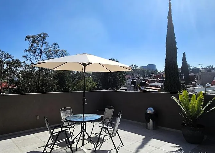 R03 Mid At Itesm Cem Full Services, Shared-kitchen, Fridge ,laundry, Smart Tv, Parking, Balcony * Mexico City